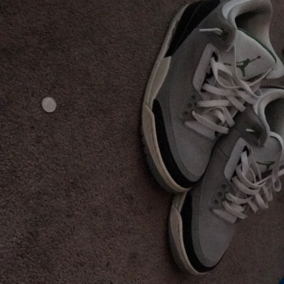 jordan 3 grey and green